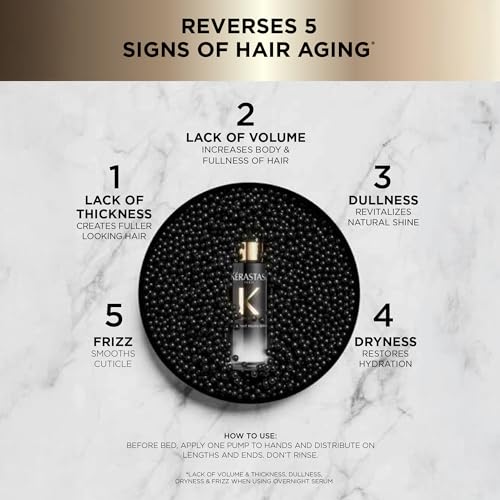 Kérastase Chronologiste Overnight Youth Serum | Leave-In Anti-Aging Hair Treatment
