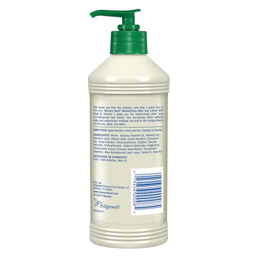 Banana Boat Moisturizing After Sun Lotion with Aloe and Vitamin E, 16Fl Oz, After Sun Lotion, Sunburn Relief, 16Fl Oz (Pack of 2)