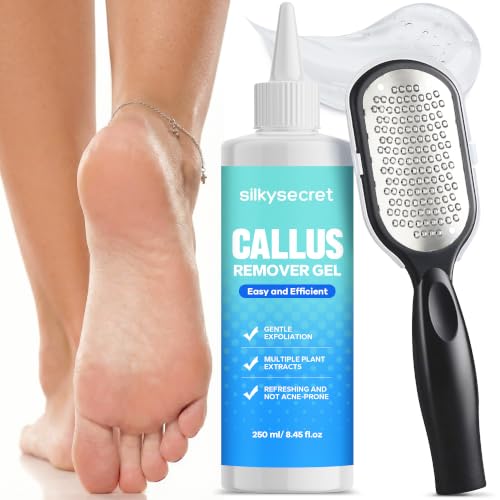 SilkySecret Callus Remover Gel for Feet - Extra Strength Foot Softening & Cracked Heel Treatment
