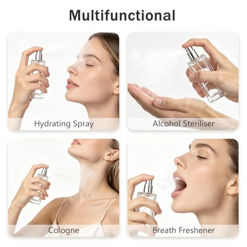 100ml Glass Perfume Spray Bottle - Refillable Atomizer with Funnel & Gift Bag (Variation: 100ml-E)