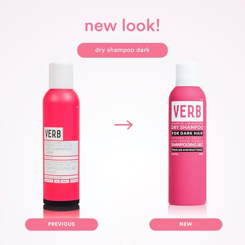 VERB Dark Dry Shampoo Spray - Oil Absorbing Hair Refresh for Brunettes