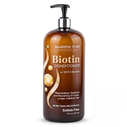 Majestic Pure Biotin Conditioner for Hair Loss - 16 Fl OZ | Hair Growth & Repair