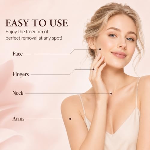Shuangtong Champagne Facial Hair Remover for Women Painless USB Rechargeable Lipstick Size