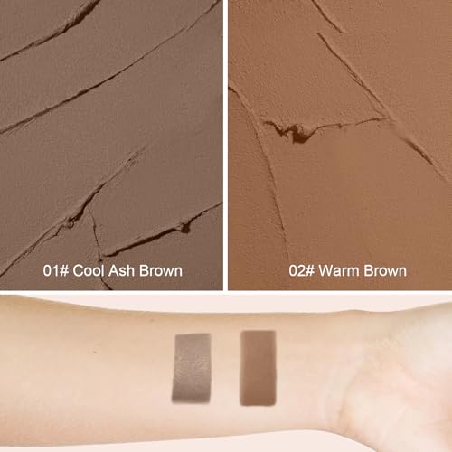 Cool Toned Cream Contour Stick for Fair Light Pale Skin,Grey Nose Contour Makeup Built-in Sponge, Smooth Long Lasting Bronzer Gray, Blendable Lightweight Contouring Stick #01 Cool Ash Brown