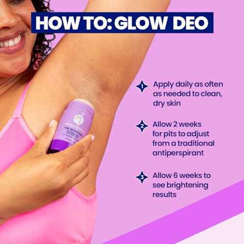 Megababe Daily Deodorant - The Glow Deo with 72 hour Odor Protection | Holiday Gifts for Women, Aluminum-Free, All Natural | MegaBright complex brightens skin, 2.6 oz