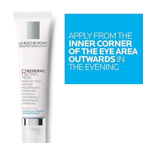 La Roche-Posay Redermic R Retinol Eye Cream with Caffeine - Anti-Aging Under Eye Treatment, 0.5oz