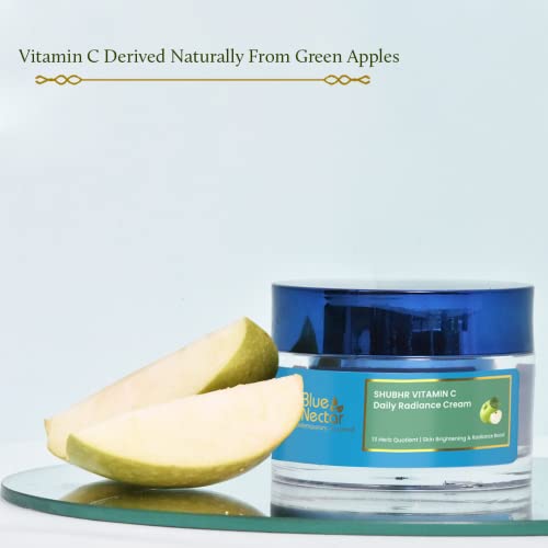 Blue Nectar Ultimate Skincare Duo: Vitamin C Face Cream & Bakuchi Anti Aging Serum Set for Youthful, Glowing Skin