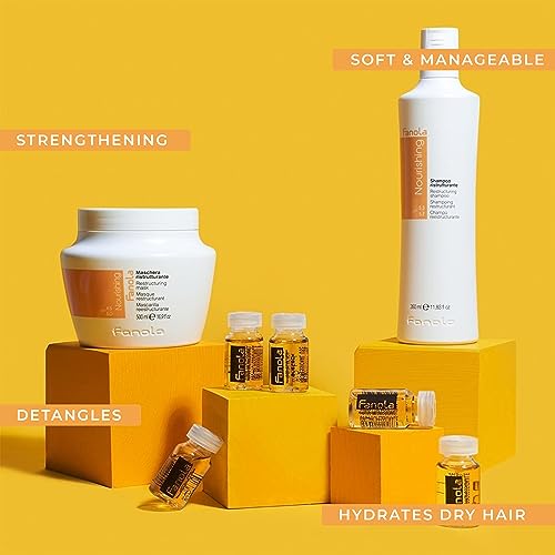 Fanola No Yellow Shampoo Bundle with Nutri Care Restructuring Mask