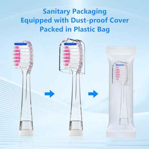 Compatible with Seago SG513/SG977/SGEK6/DT-K6 Electric Toothbrush Replacement Brush Heads,for Seago Kids Electric Toothbrush 3+Years with dust Cover,10 Pack (Pink, Medium)