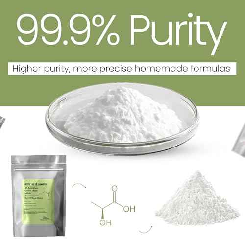 Lactic Acid Powder Lactic Acid Food and Cosmetics Grade DIY Lactic Acid Peel for Skin Moisturizing 4 Ounce (Pack of 1)