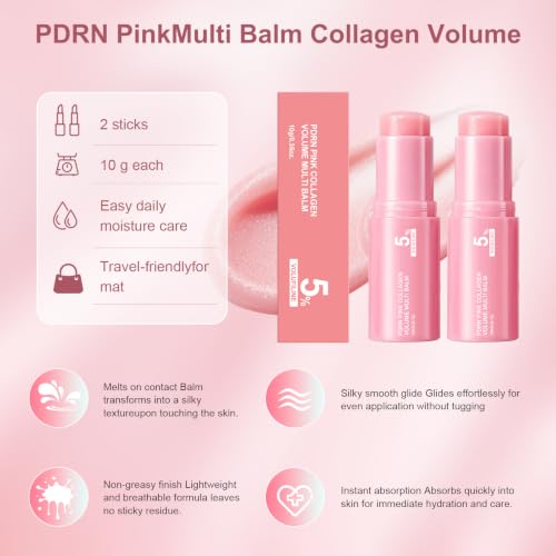 Vult PDRN Pink Collagen Stick Multi Balm - 2PCS Face Eye Lip