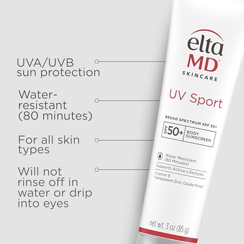 EltaMD UV Sport SPF 50 Sunscreen Lotion – Water Resistant