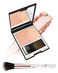 Gradual Shimmer Blush Palette with Brush - Waterproof