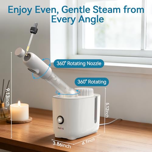 Facial Steamer Nano Ionic with 360° Rotating Arm
