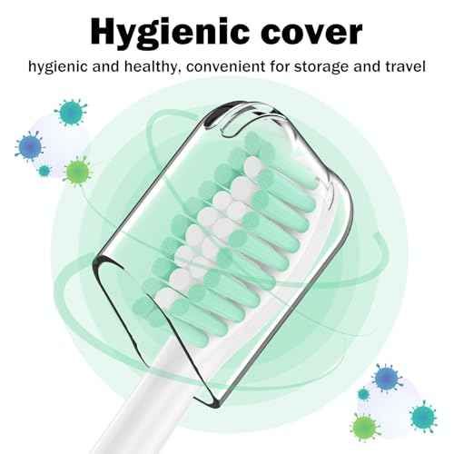 Toothbrush Heads for Philips Sonicare Replacement Brush Heads Medium Soft Dupont Bristles Electric Toothbrush Replacement Heads Fit E-Series Essence Xtreme Elite Advance and CleanCare, 2 Pack, White