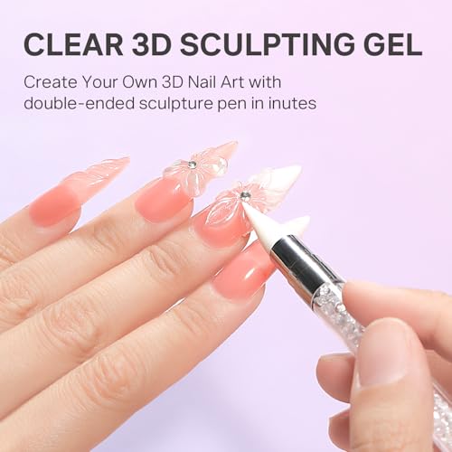 MIZHSE 30g 3D Clear Nail Sculpting Gel - Non-Sticky Molding Gel