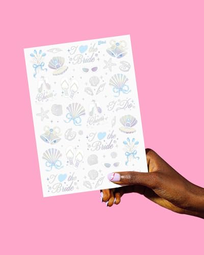 Seashell & Wedding Bell Temporary Tattoos - 54 Designs