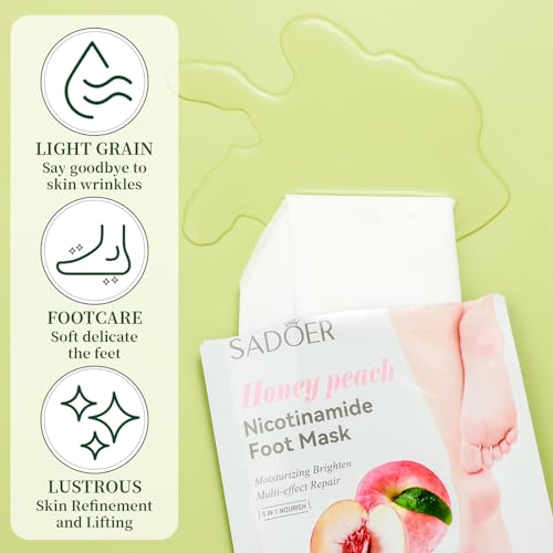 Hydrating Hand & Foot Mask Set (48 Pieces) - Moisturizing Spa Gift Kit