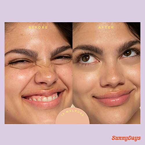 Tower 28 SunnyDays SPF 30 Tinted Moisturizer - 2-in-1 Buildable Coverage Foundation + Mineral Sunscreen for Face - Zinc Oxide, Aloe & Prickly Pear for Sensitive Skin - 15/Light Warm (1 oz)