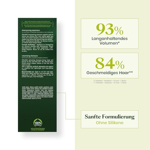 Rene Furterer VOLUMEA Volumizing Shampoo - For Fine, Limp Hair - Thickening & Volumizing - SLS Free