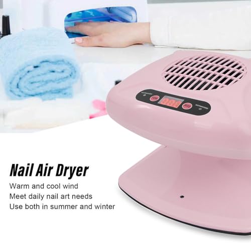 Nail Dryer for Regular Polish,300W Nail Drying Fan with Auto Sensor,Hot & Cold Air Nail Drying Fan for Salon & Home Manicure Use