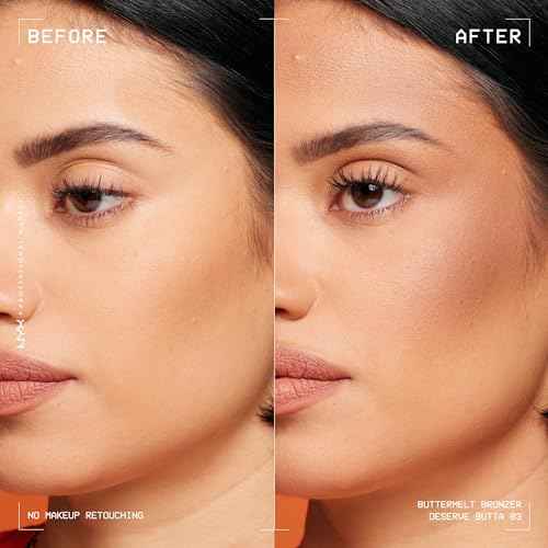 NYX PROFESSIONAL MAKEUP Matte Buttermelt Bronzer, Longwear Face Makeup with Up to 12 Hours of Wear, Vegan Formula - Deserve Butta (Light Medium Cool)