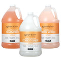 Ginger Lily Farms Club & Fitness Shampoo + Conditioner + Body Wash Bundle, Citrus, 1 Gallon Each