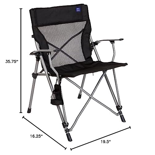 MACSPORTS Hard Arm Tension Chair, Black