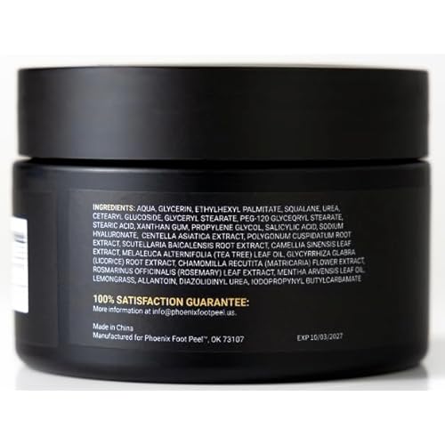 Phoenix Foot Cream - 42% Urea Cream for Cracked Heels, Dry Feet & Callus Treatment, Urea 40 Lotion with Tea Tree Oil & Salicylic Acid, Paraben-Free Foot Cream for Men