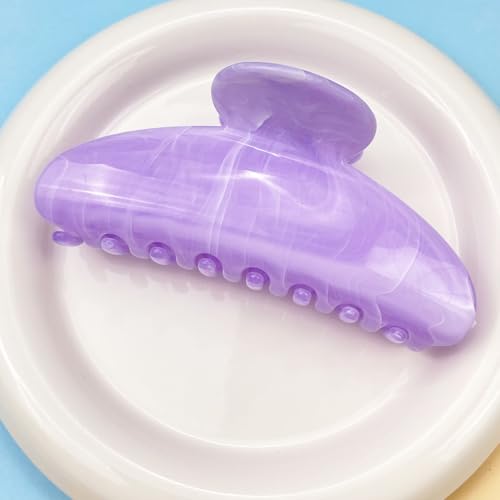 4PCS Large Marble Hair Clips - Non-Slip Claw Clips for Women