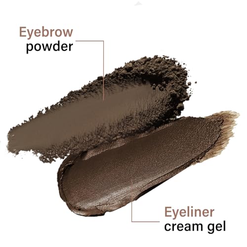 Eyebrow Duo Kit with Powder & Gel Pomade, Waterproof Brow Filler