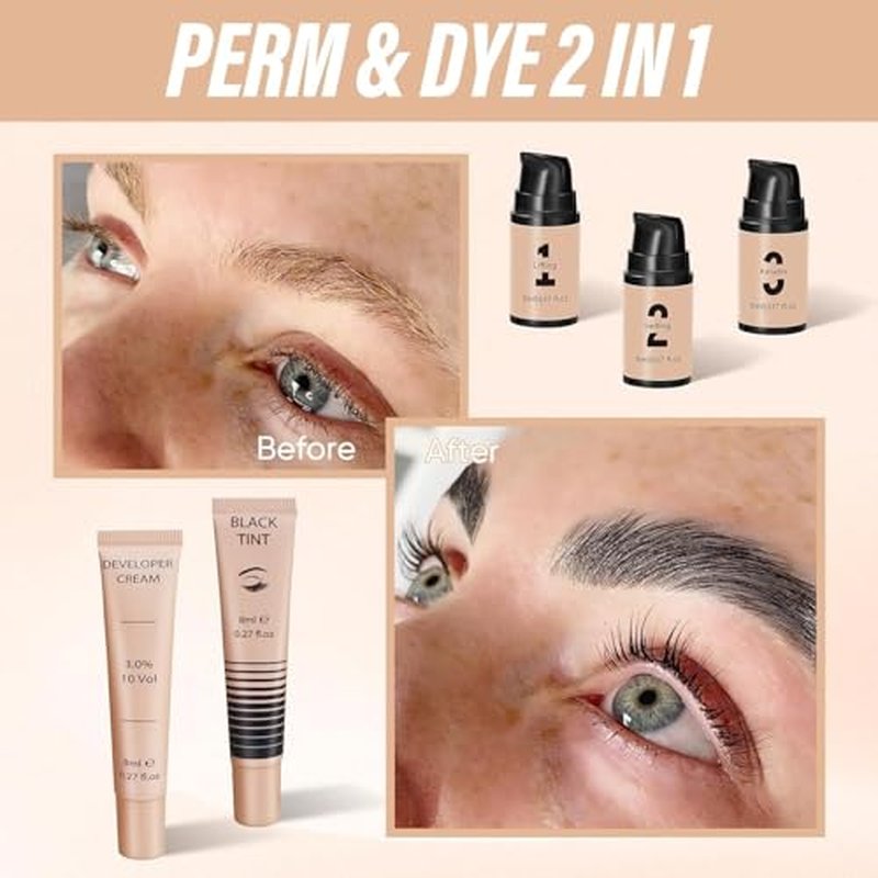 Libeauty Lash Lift & Brow Lamination Kit - Salon Results at Home