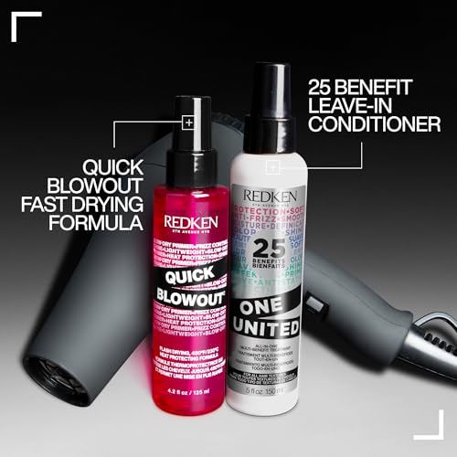 Redken Quick Blowout Heat Protectant Spray - Lightweight Primer for All Hair Types