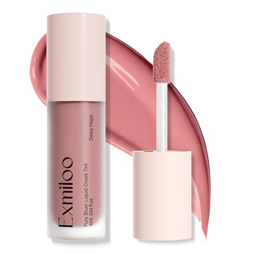 Exmiloo Liquid Blush for Cheeks - Dewy Buildable Flush