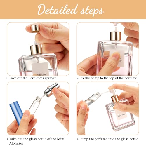 Motiskyy 70 Pcs 5 ml Morandi Color Refillable Perfume Atomizers - Bulk Set