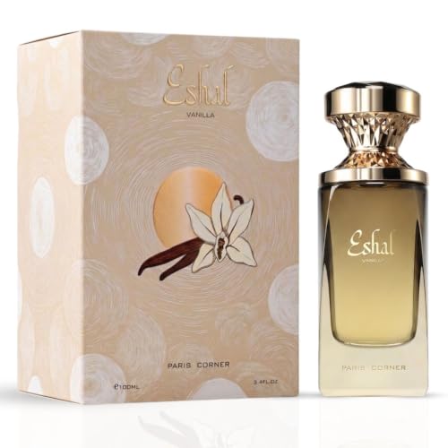 Paris Corner Eshal Vanilla Eau de Parfum Spray 100ml – Sweet Floral Fragrance