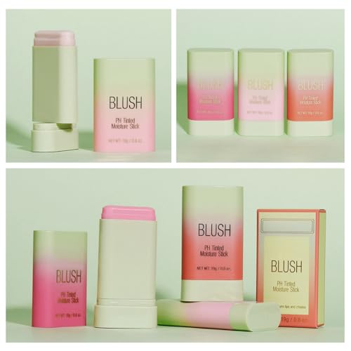 FYEBOO pH Color Changing Blush Stick, Multi-use Lip Tint