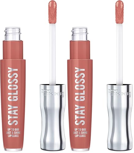 Rimmel Stay Glossy 6HR Lip Gloss Sippin - Pack of 2