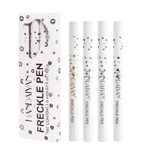 Waterproof Freckle Pen Set - 4 Natural Colors for Long-Lasting Makeup