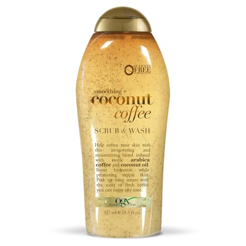 OGX Coconut Coffee Exfoliating Body Scrub – Hydrating & Moisturizing