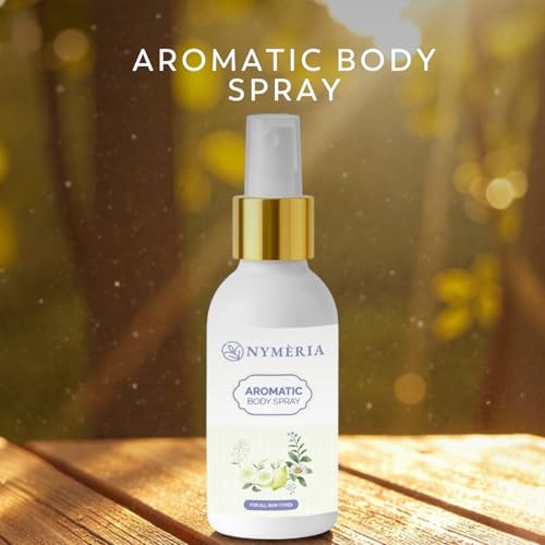 NYMERIA Lavender Aromatic Body Mist with Botanical Oils – Hydrating, Quick-Dry 3.4 fl oz (100 ml)