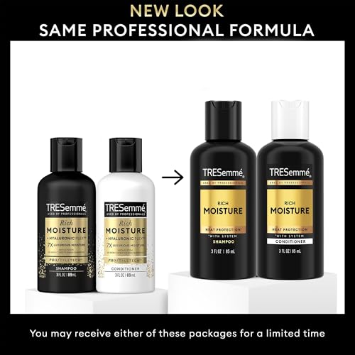 TRESemmé Rich Moisture Travel Shampoo & Conditioner Set, 3 Oz