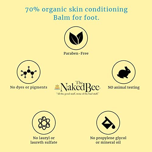 The Naked Bee Orange Blossom Honey Lip Balm + Restoration Foot Balm 2oz