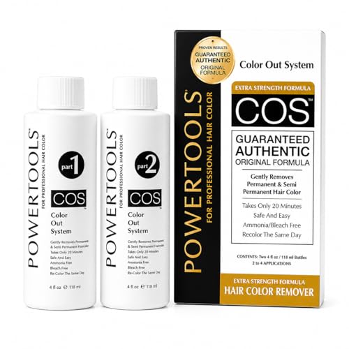 POWERTOOLS COS Color Out System Hair Color Remover - Ammonia-Free, Safe for Semi & Permanent Hair Color