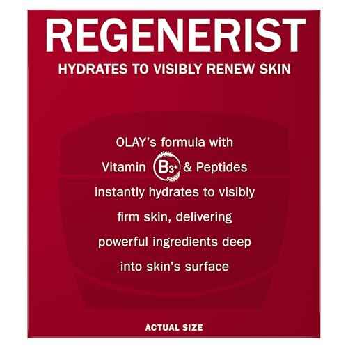 Olay Face Moisturizer, Regenerist Micro-Sculpting Cream for Women, Fragrance-Free - Hydrating, Anti-Aging, Anti-Wrinkle, Firming Skin Care - Hyaluronic Acid, Niacinamide, Amino Peptides, 1.7 Oz