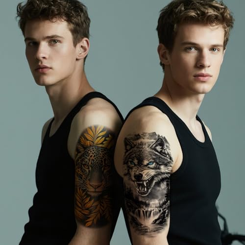 34 Sheets Waterproof Temporary Tattoo Stickers for Adults & Kids