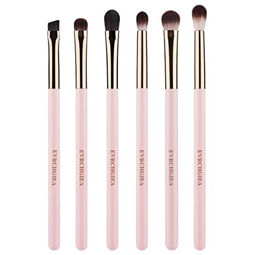 Eye Makeup Brush Set - 6 Pc Professional Eyeshadow Brushes