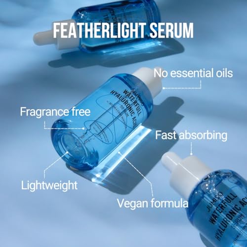 Jumiso Waterfull Hyaluronic Acid Serum 1.69 fl.oz / 50ml | Face Moisturizer, Facial Hydrating Serum for All Skin Types, Moisture Booster for Dry Skin | Vegan, Fragrance-Free