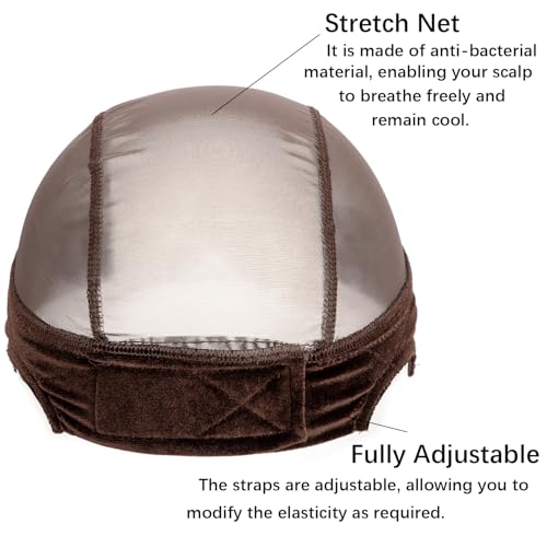 Glueless Wig Grip Cap with 4x5 Lace & Non-Slip Band