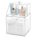 Disposable Facial Towel Holder with Storage Box – 6.7x6.7x10 Clear